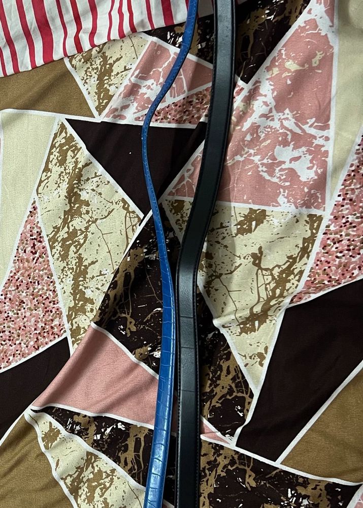 Stylish Blue &amp; Black Belts