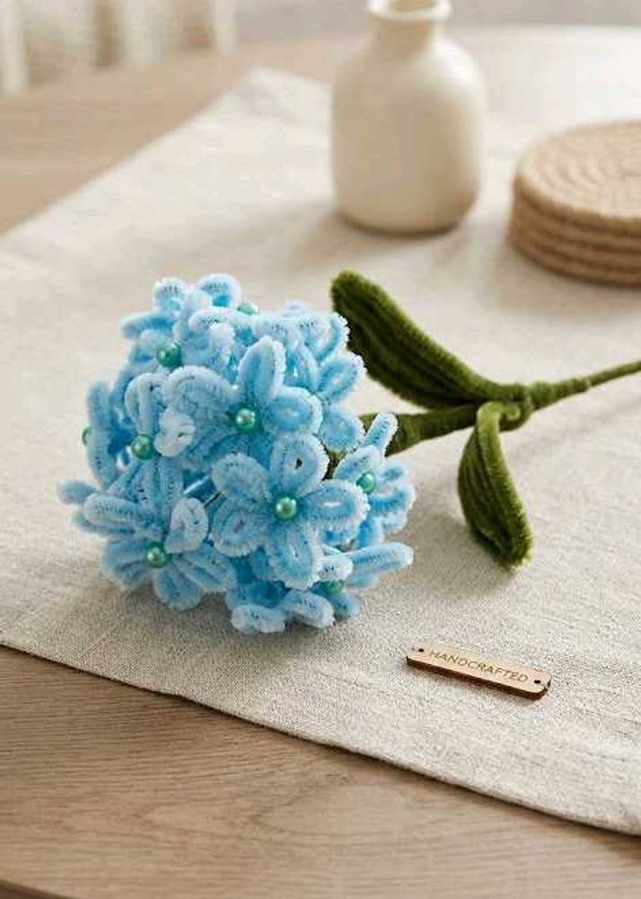 handmade pipe cleaner single flower bunch