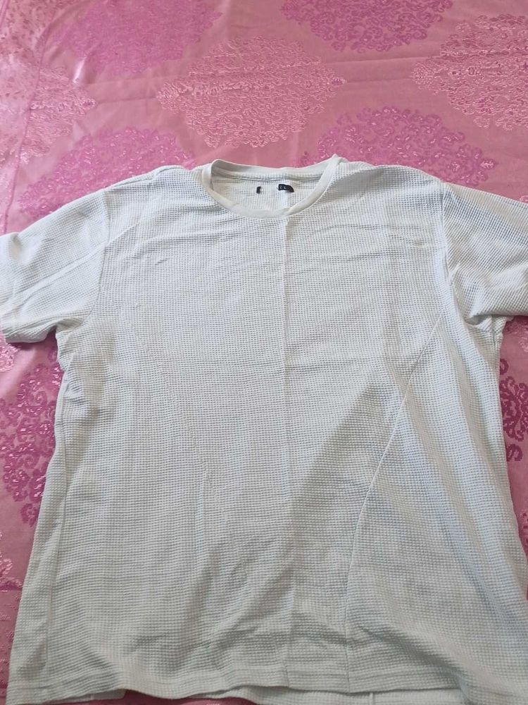 Men's Casual White T-Shirt