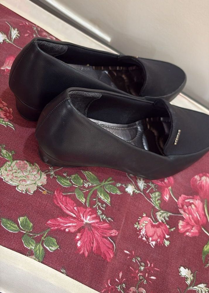 Black Leather Loafers