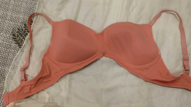 Comfortable Coral Tshirt Bra