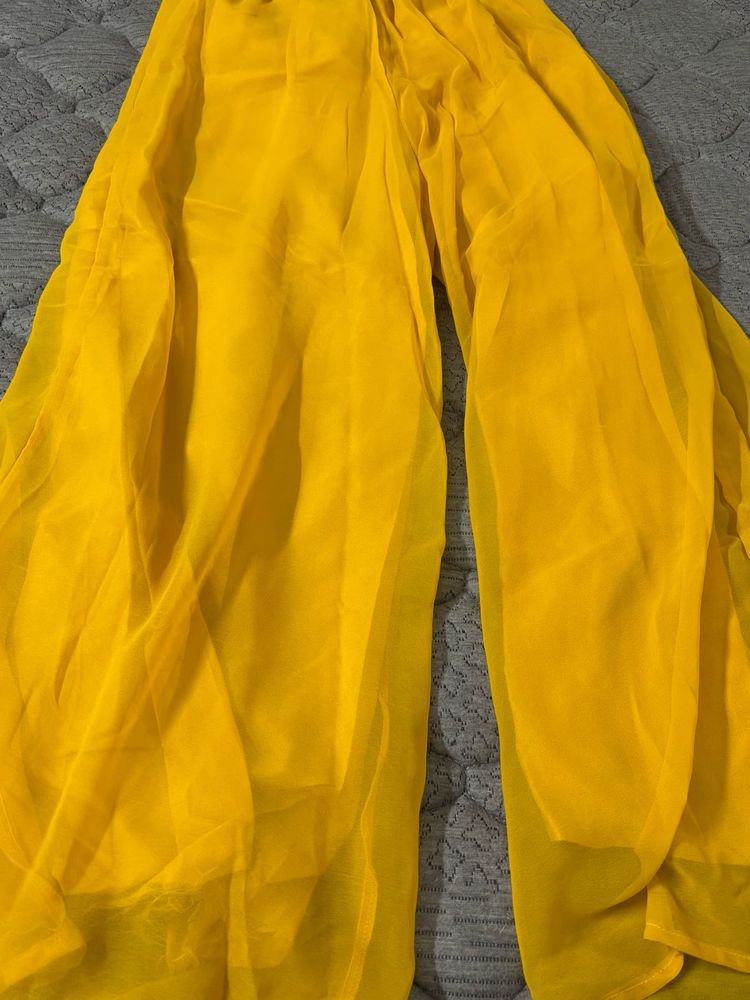 Vibrant Yellow Palazzo Pants