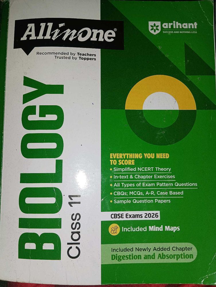All in One Biology Class 11 Book
