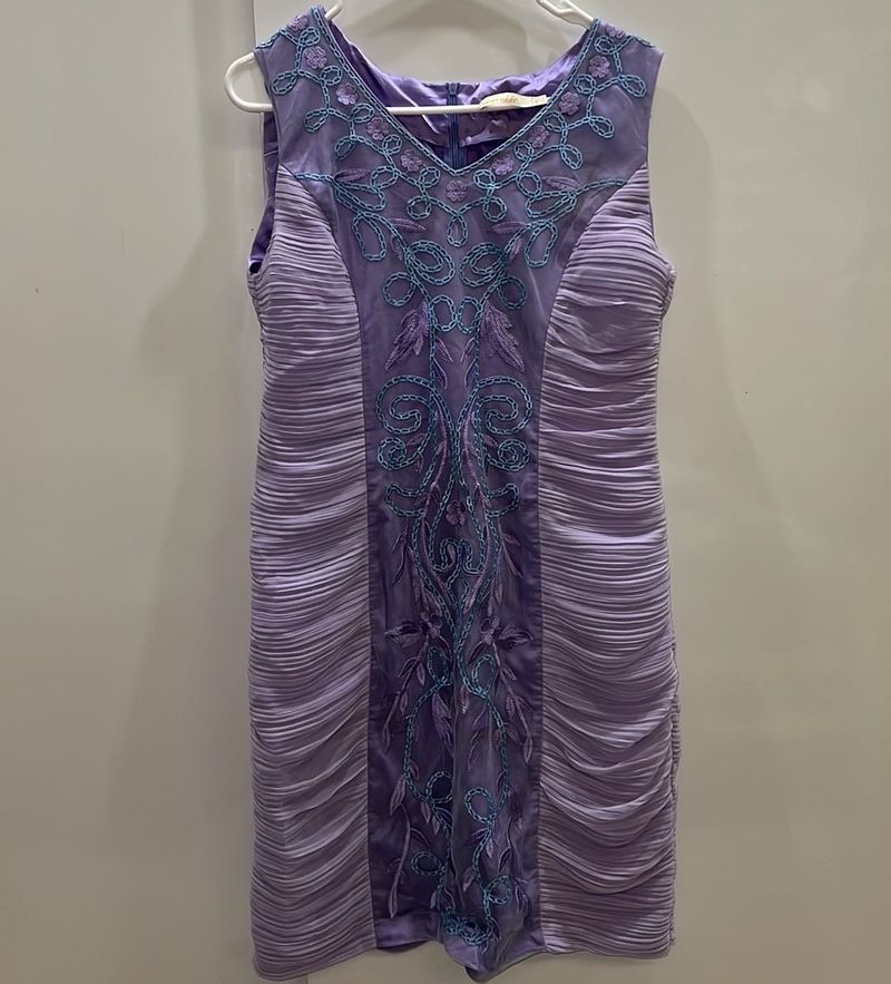 Lavender Embroidered Dress