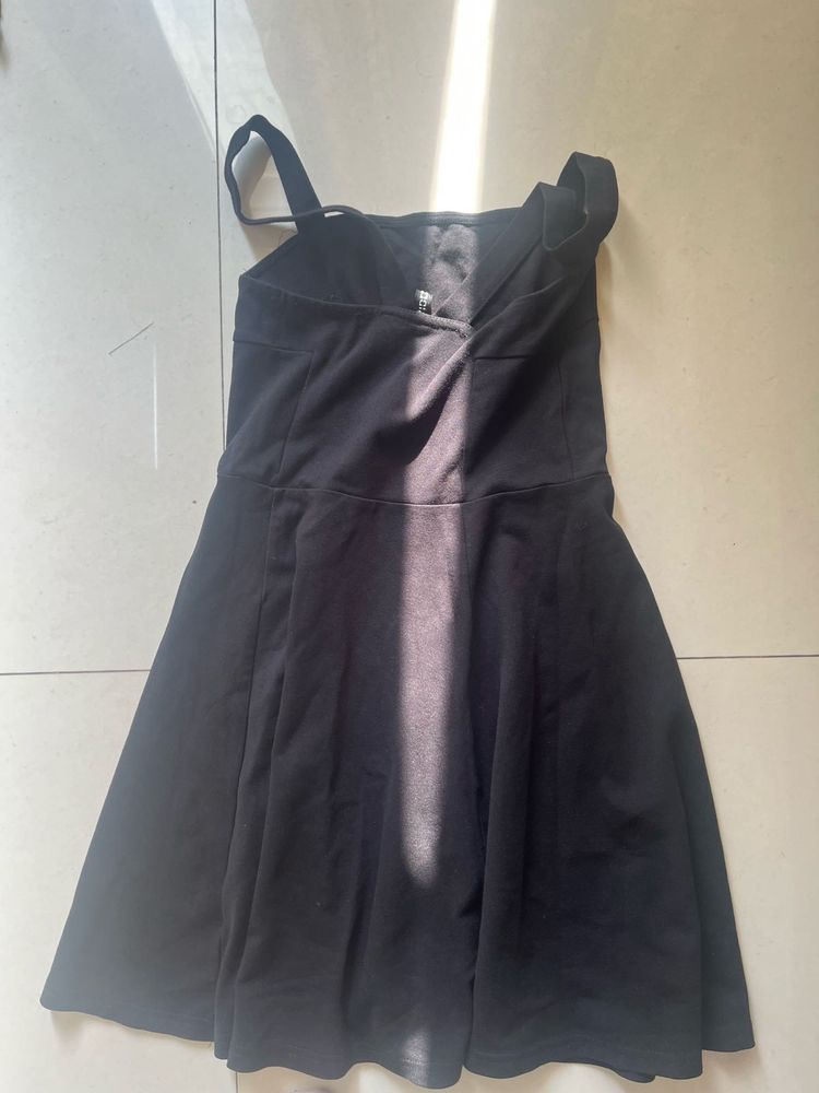 Black Spaghetti Strap Mini Dress