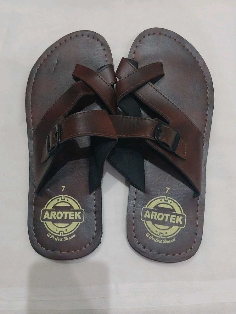 Men's Brown Leather Sandals