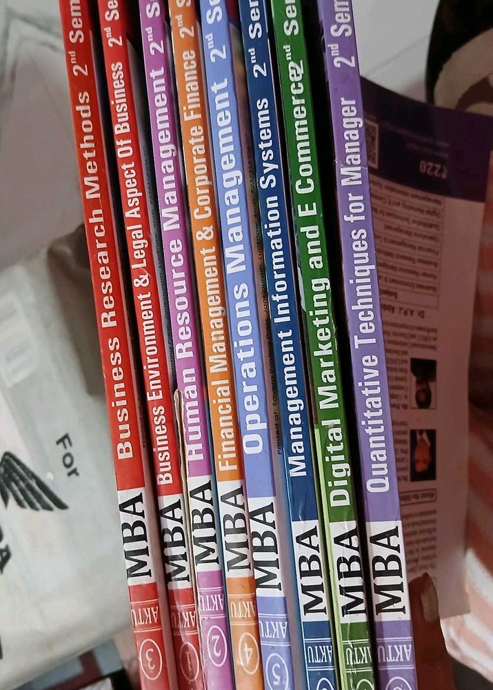 MBA  1st and 2nd Sem Textbooks Set