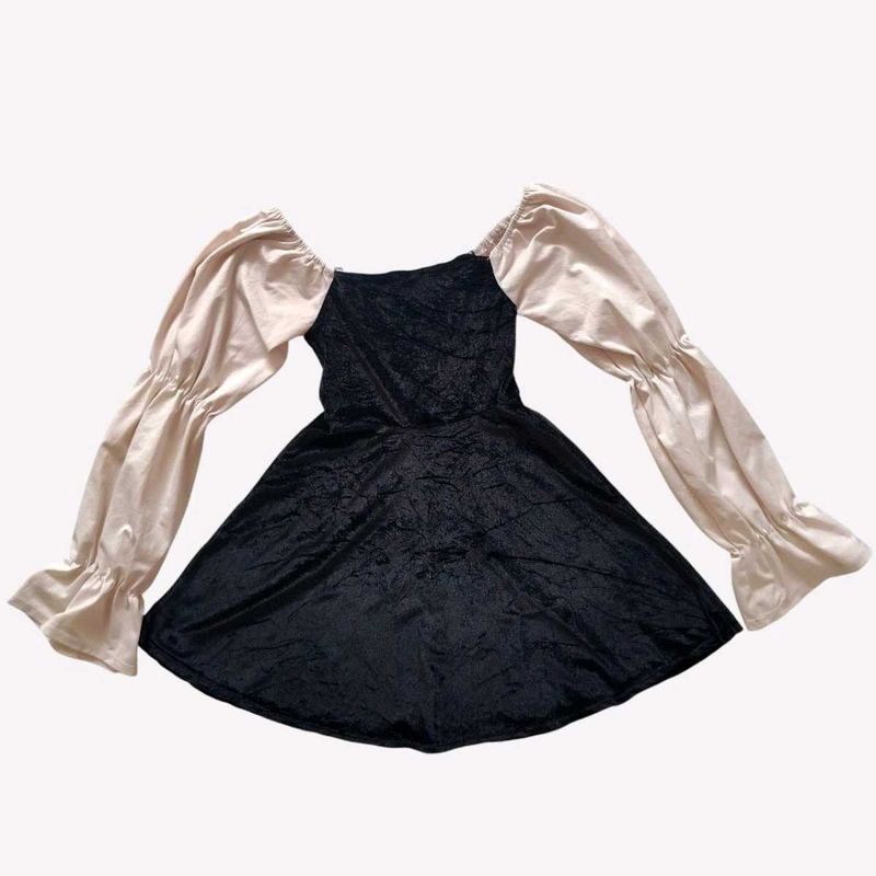 Gothic Style Puff Sleeve Dress