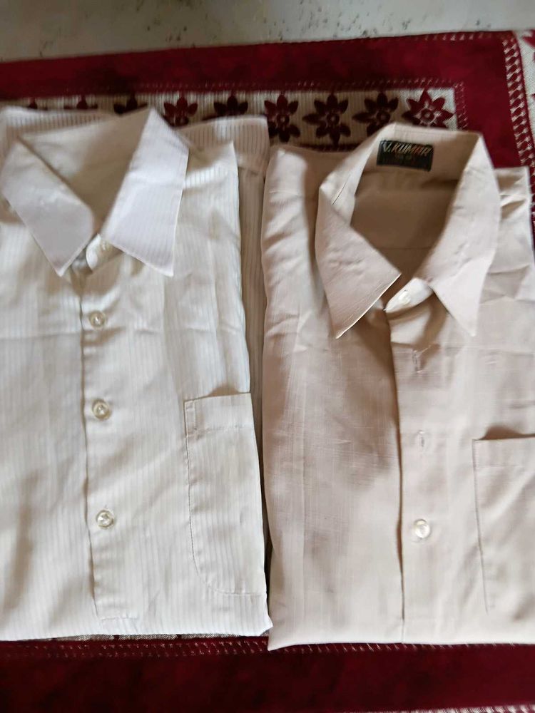 Men's Beige 2 kurtas..