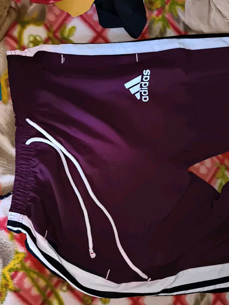 Adidas Maroon Athletic Pants