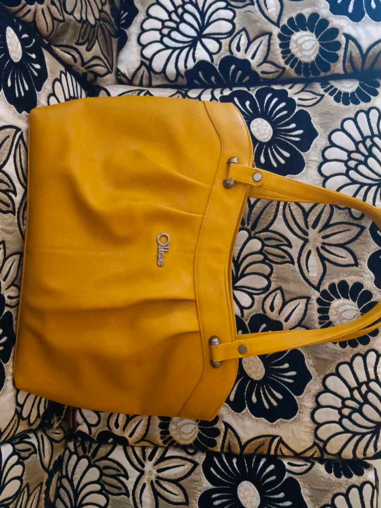 original ollee Stylish Yellow Handbag