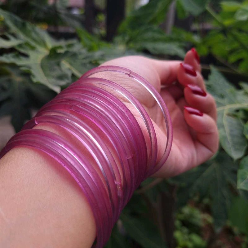 Lavender Glass Bangles
