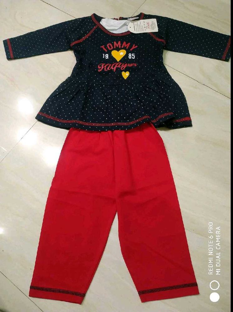 Cute Baby Girl's Top &amp; Pants Set