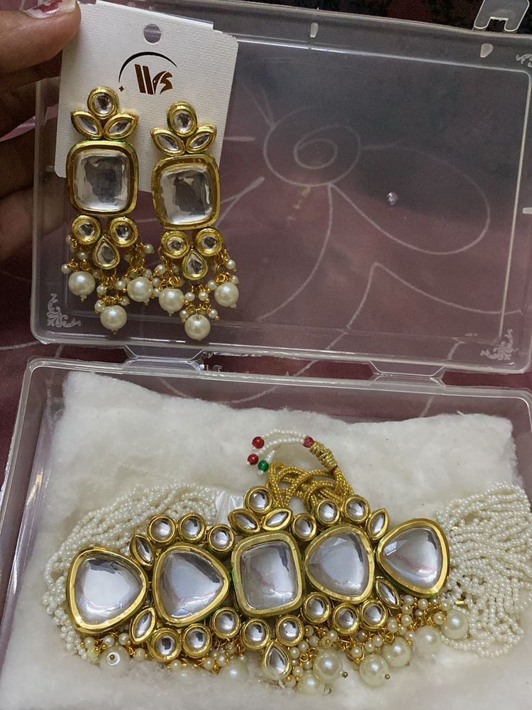 Jaipuri polki Kundan choker set