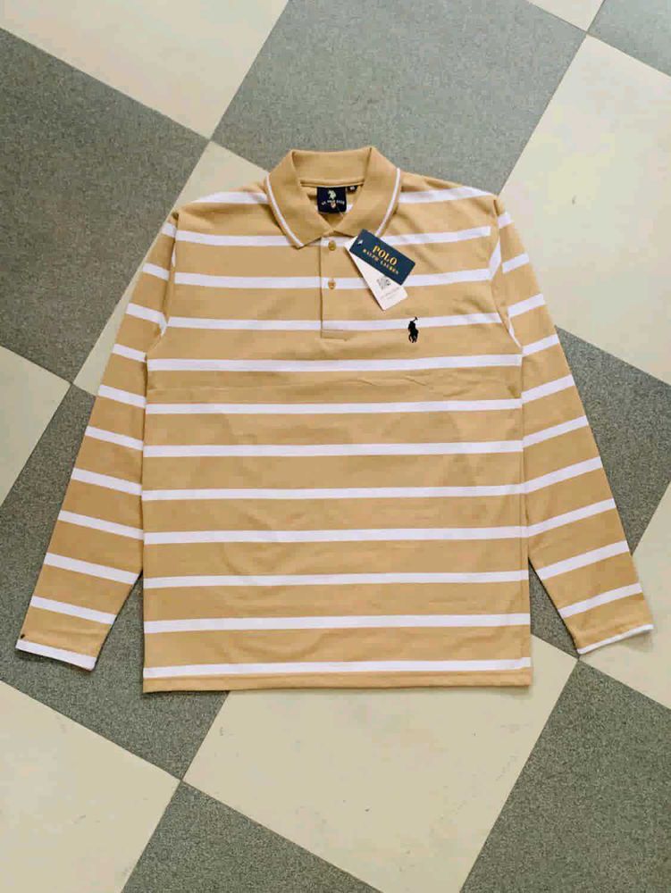 premium Ralph Lauren Classic Striped Polo Shirt