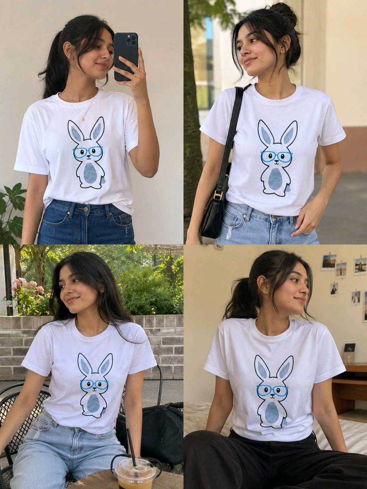 Cute Bunny Graphic Tee