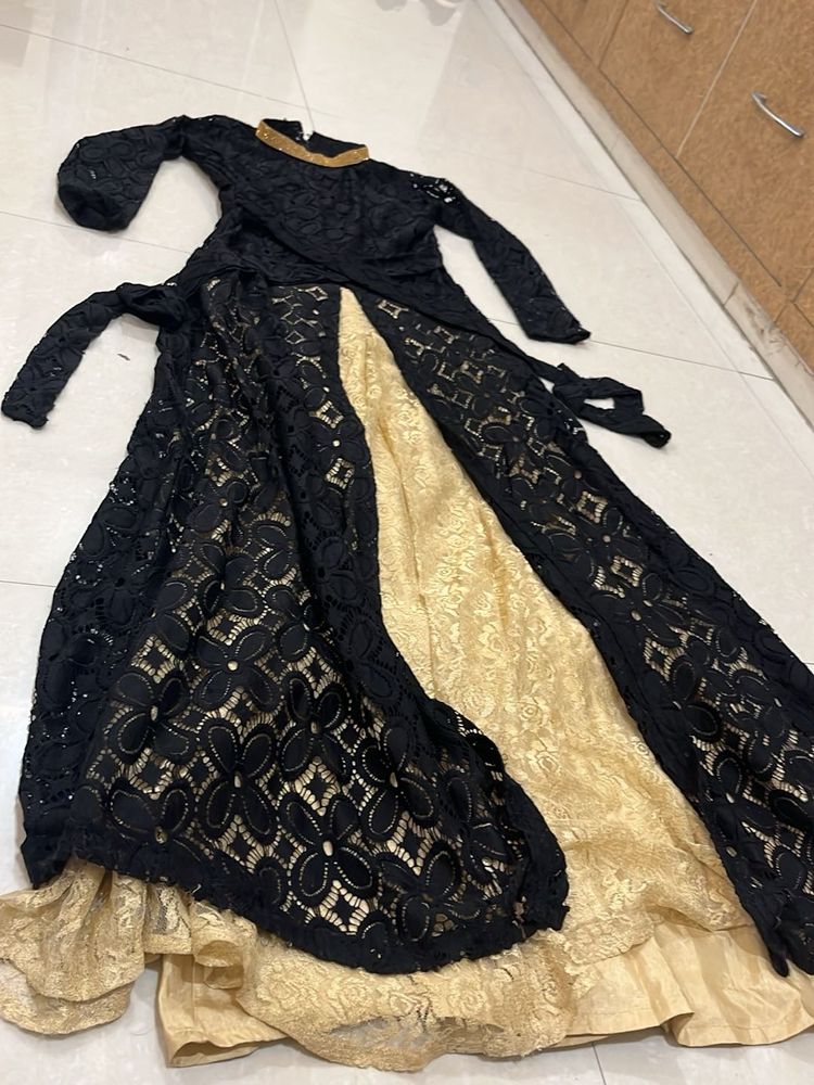 2 Piece Black &amp; Gold Kurta
