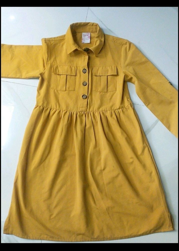 Yellow Utility Dress