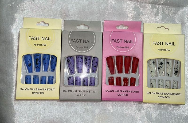 4-Pack Trendy Press-On Nails