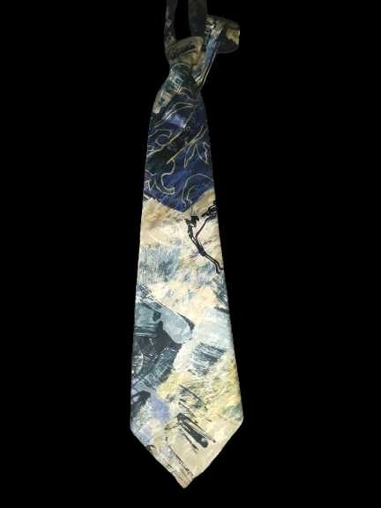 Abstract Art Silk Tie