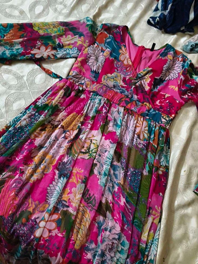 Vibrant Floral Maxi Dress