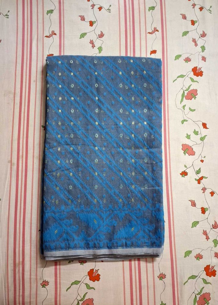Blue &amp; Gray Saree