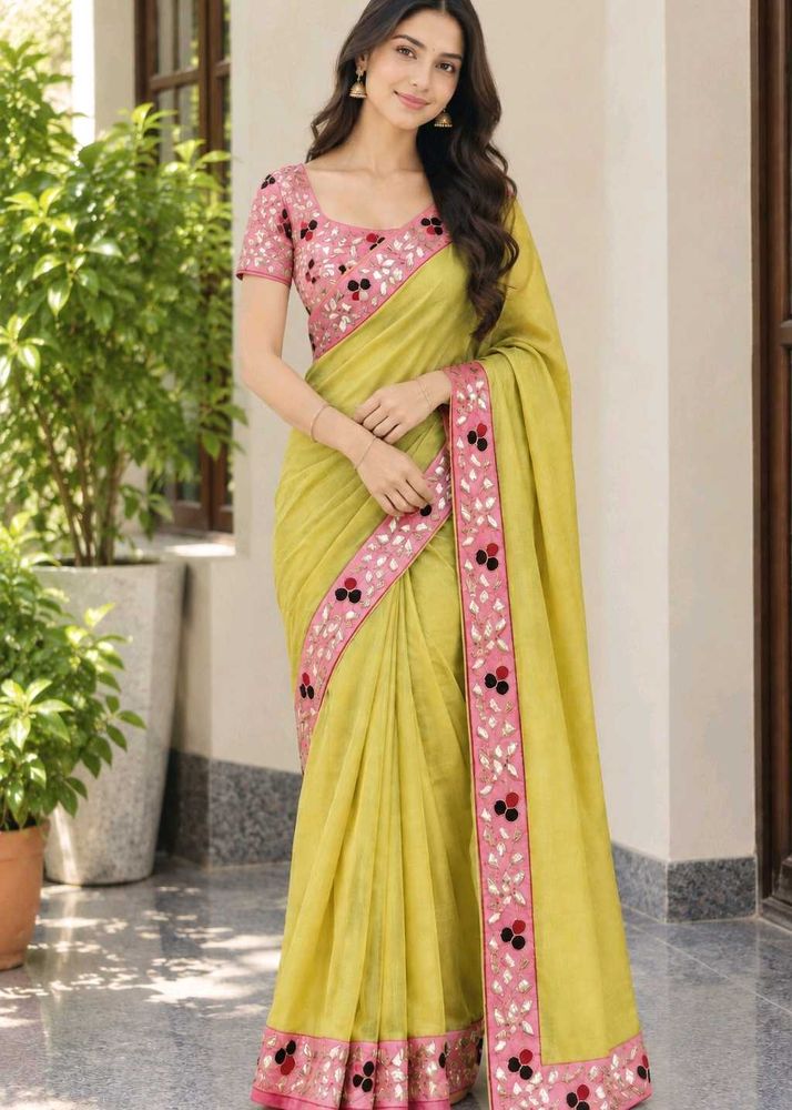 beautiful gotta patti silk saree