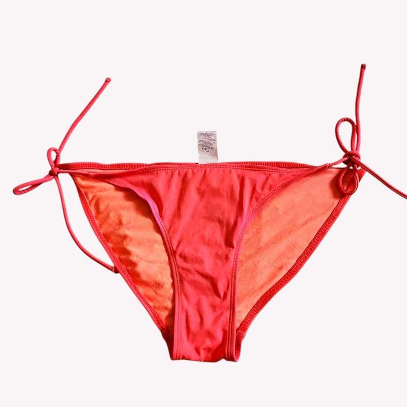 Coral Tie-Side Bikini Bottoms OP