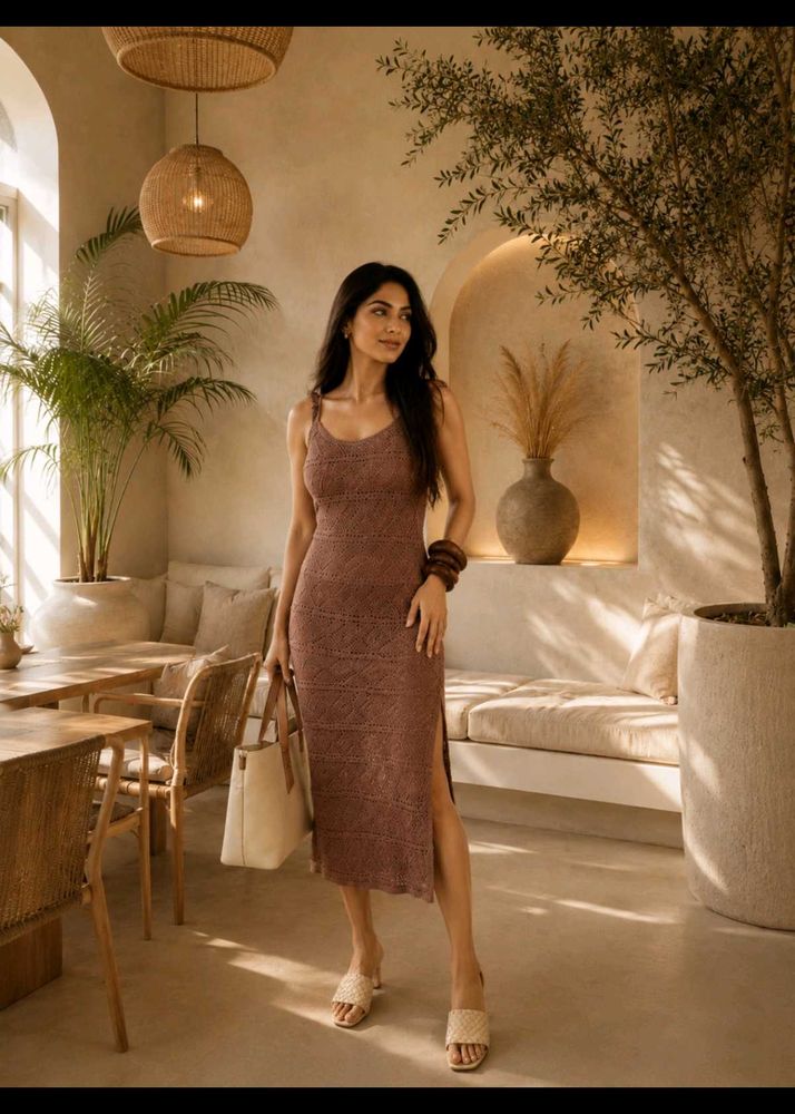 Chic Knitted Midi Dress