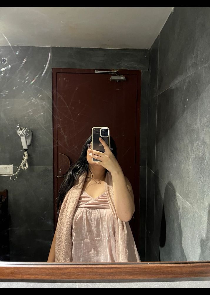 Elegant blush Pink Maxi top