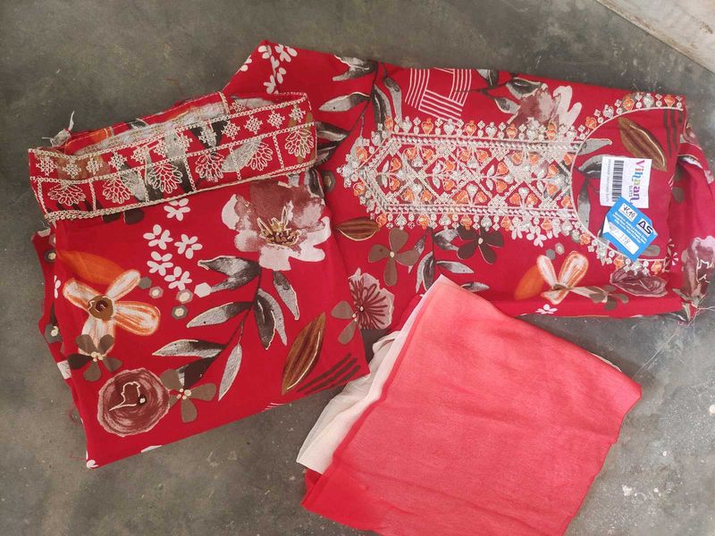 Print Kurta Set cotton fancy party wear