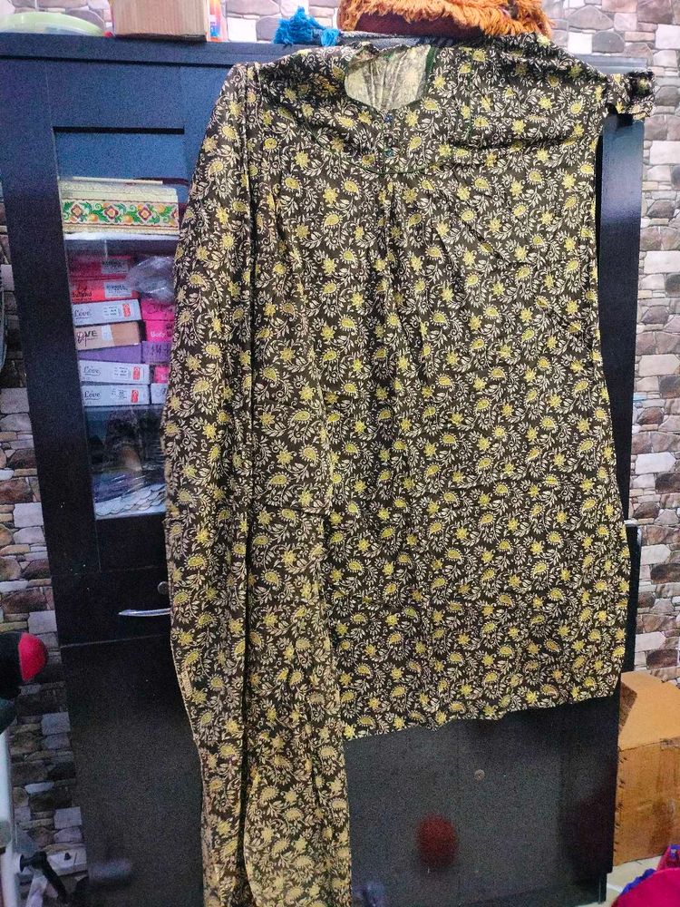 5xl nighty full sleeve with dupatta