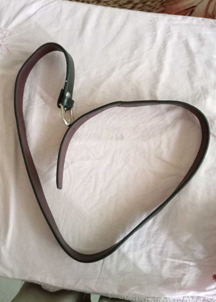 Classic Black Leather Belt