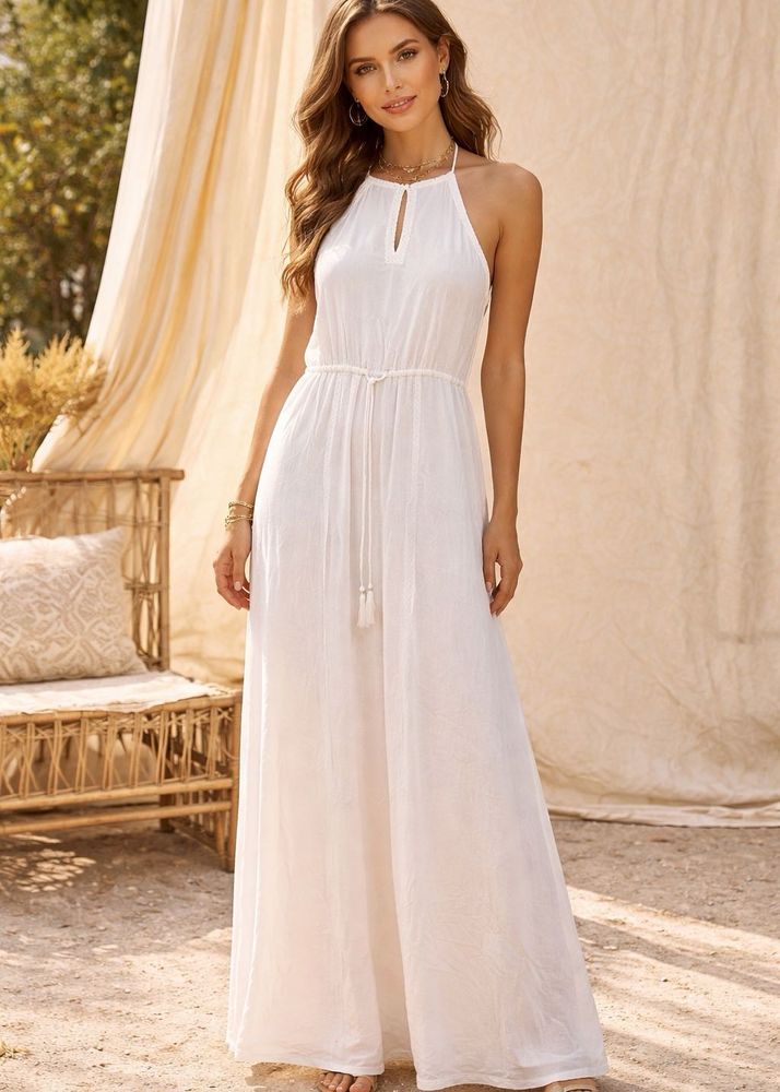 White Soft Cotton Gown Brand New Size XL