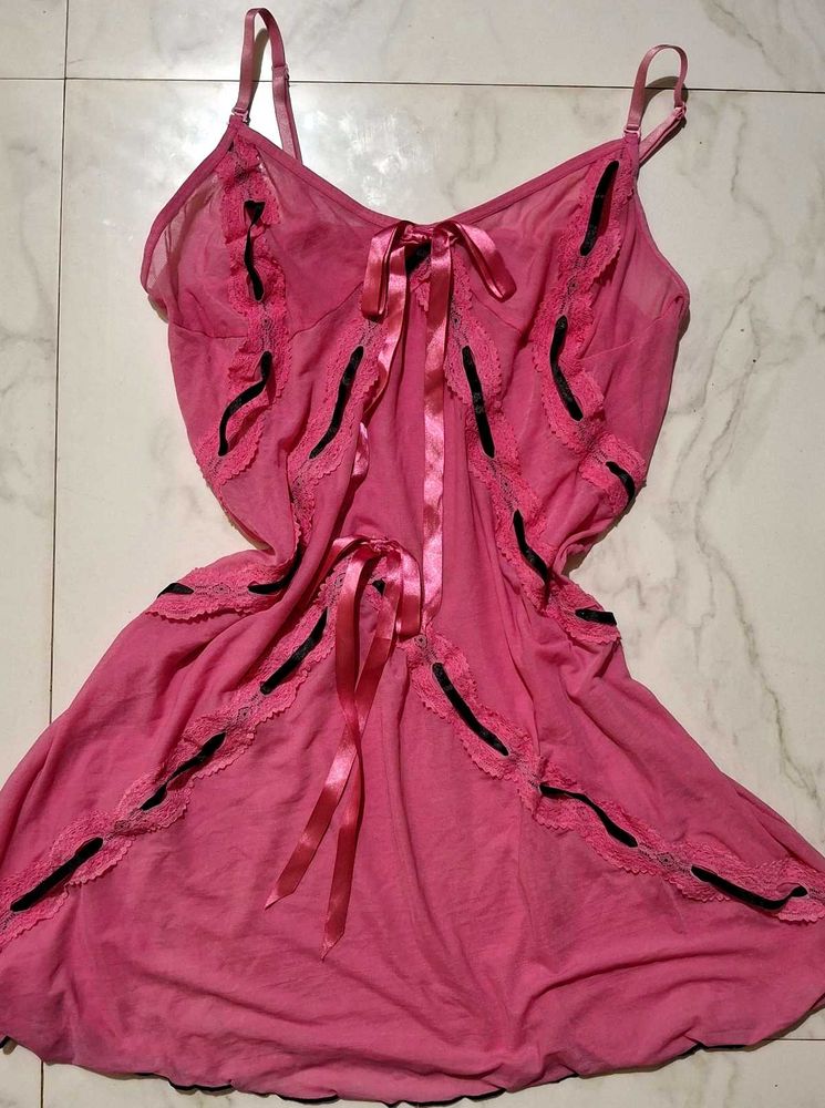 Pretty Pink Babydoll Nightgown