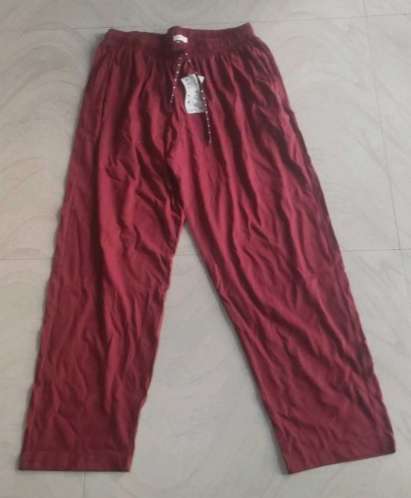 Maroon Casual Pants