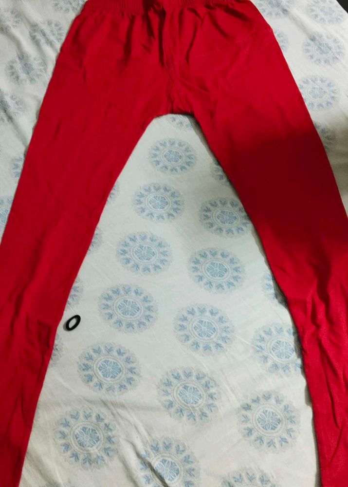 Vibrant Red Leggings