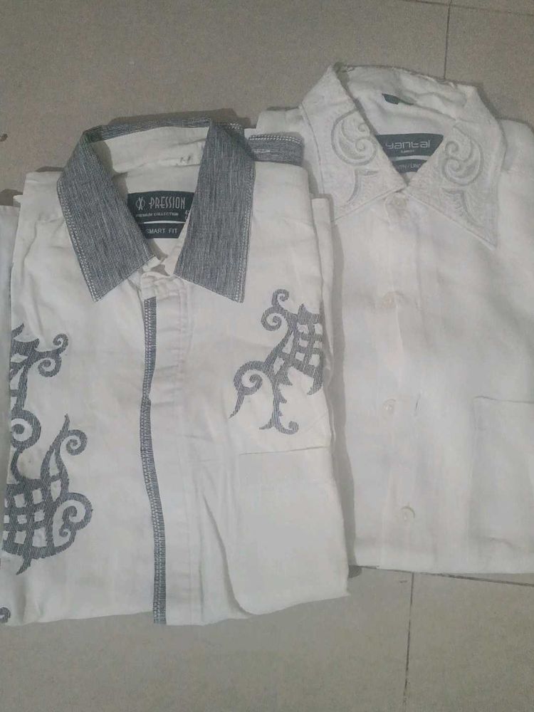 Combo Of 2 Men's Formal Shirts