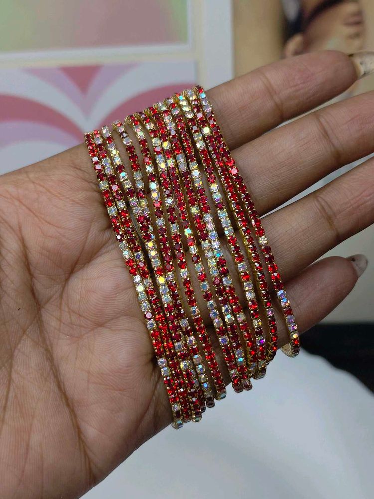 red+ silver sparking bracelet ✨