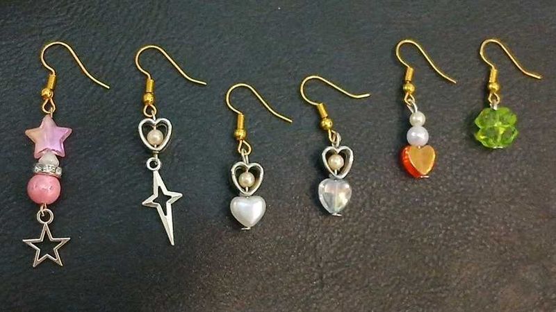 Set of 6 Assorted Dangle Earrings