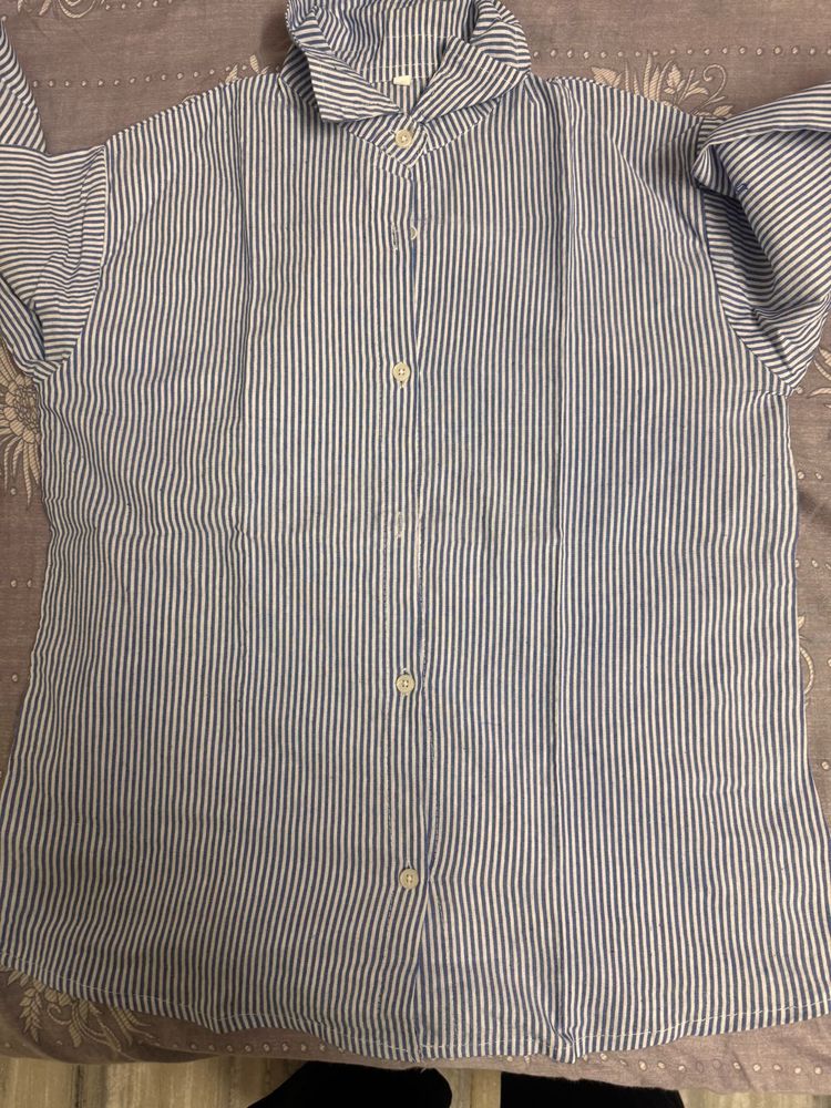 Striped Button-Down Shirt