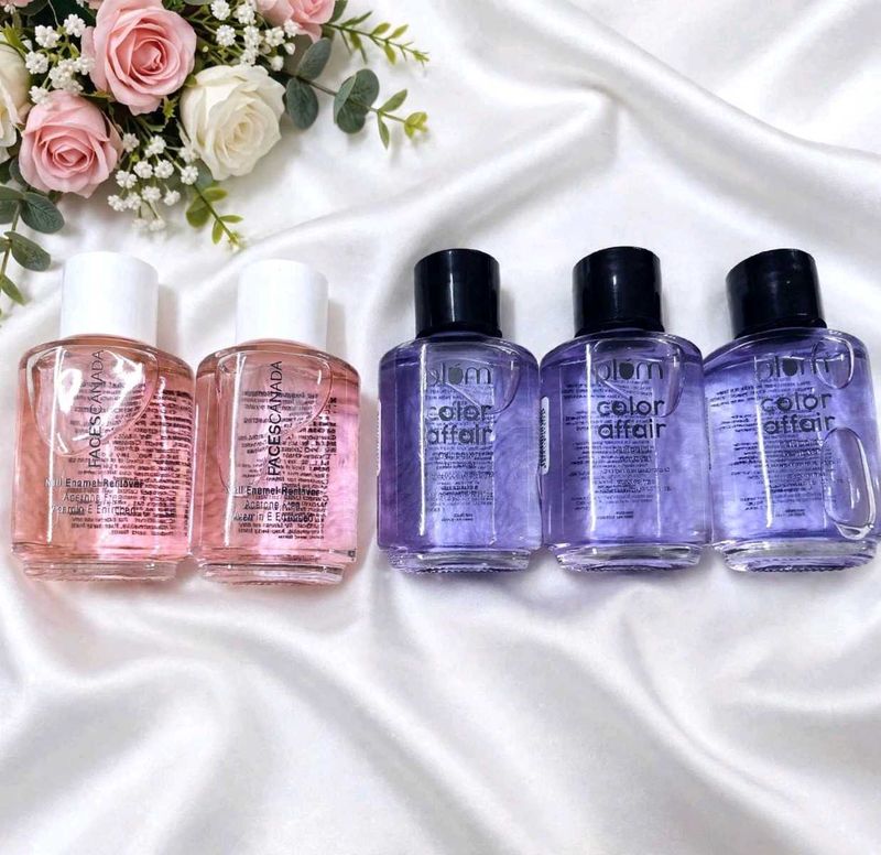 pack of 5 Faces Canada &amp; Plum Nail Polish Remover