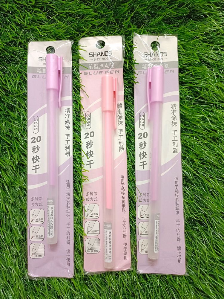 Set Of 3 Glue Pens