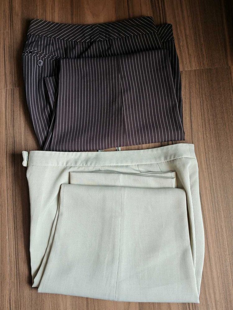 Classic Striped &amp; pista Trousers