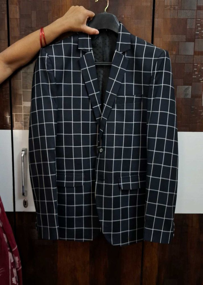 Men's Checkered Blazer