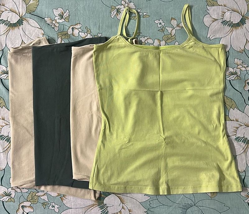 Cotton Camisoles Set of 4
