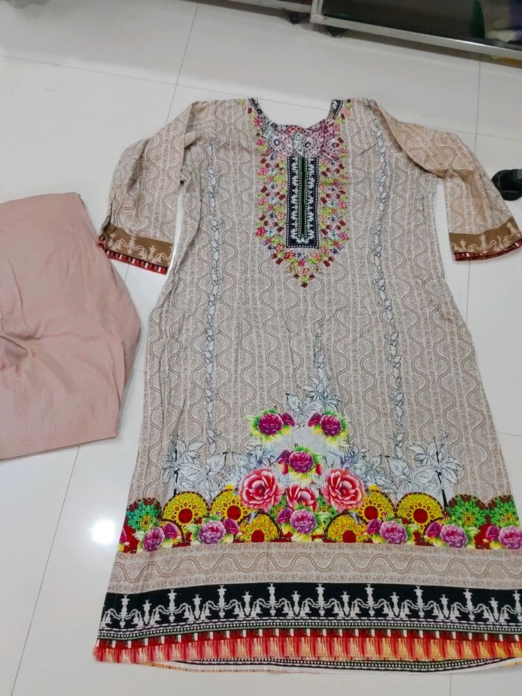 Lawn Printed Kurti Salwar