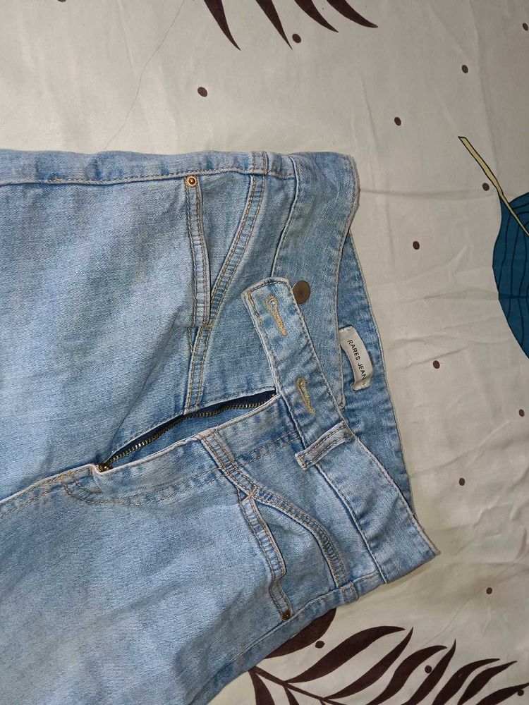 light wash book leg jeans