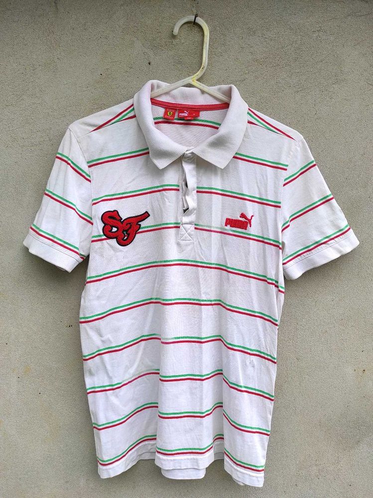 Puma Striped Polo Shirt