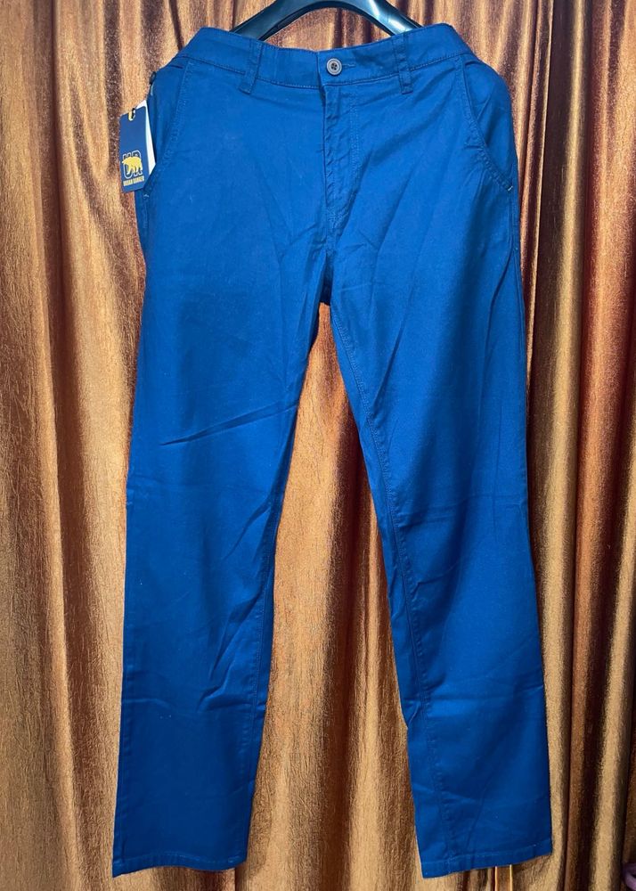 New Urban Ranger by Pantaloons Navy Blue Trousers